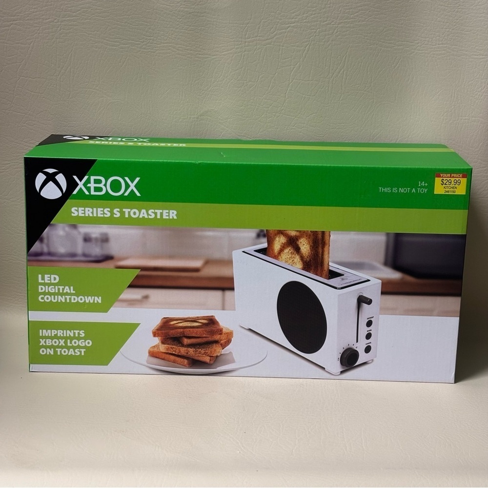 Xbox Series S Limited Edition Toaster ImprintsLogo Wide Slot 2 Slice Timer
NEW